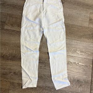 Orlebar Brown White Linen Trousers‎ Mens Size 30 Made in Portugal Summer Chinos